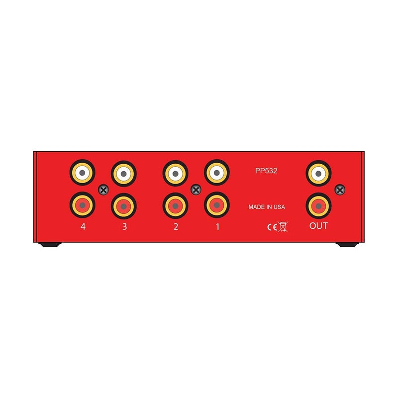 Bellari PP532 Passive Preamplifier, Red - Image 2